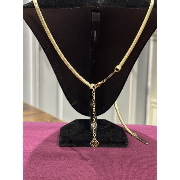 Kendra Scott Starla Y Necklace Gold - Picture 5 of 5